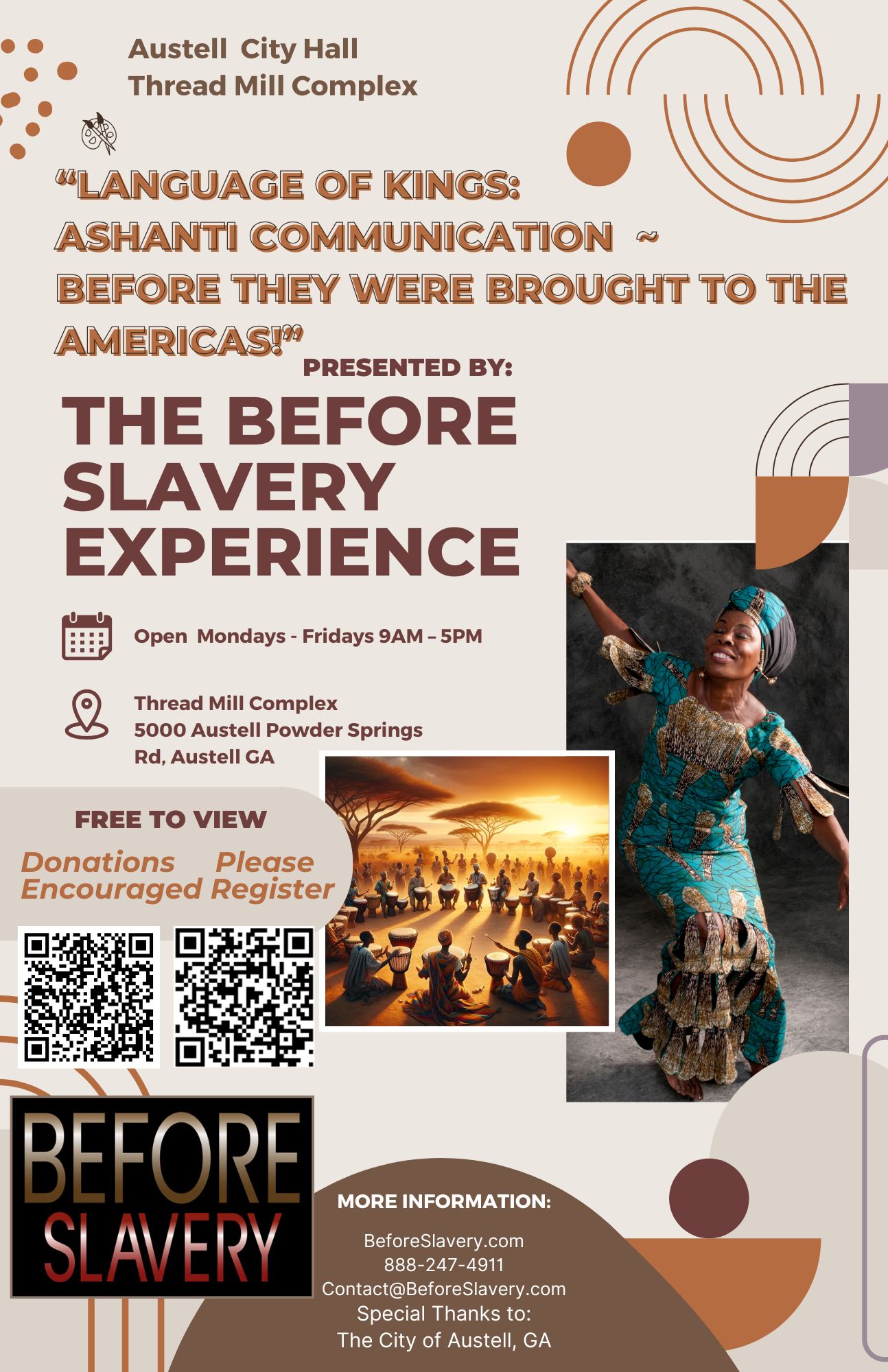 Sierra Leone to Georgia Exhibit Flyer